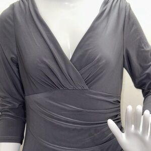 Ralph Lauren Gray Wrap Dress